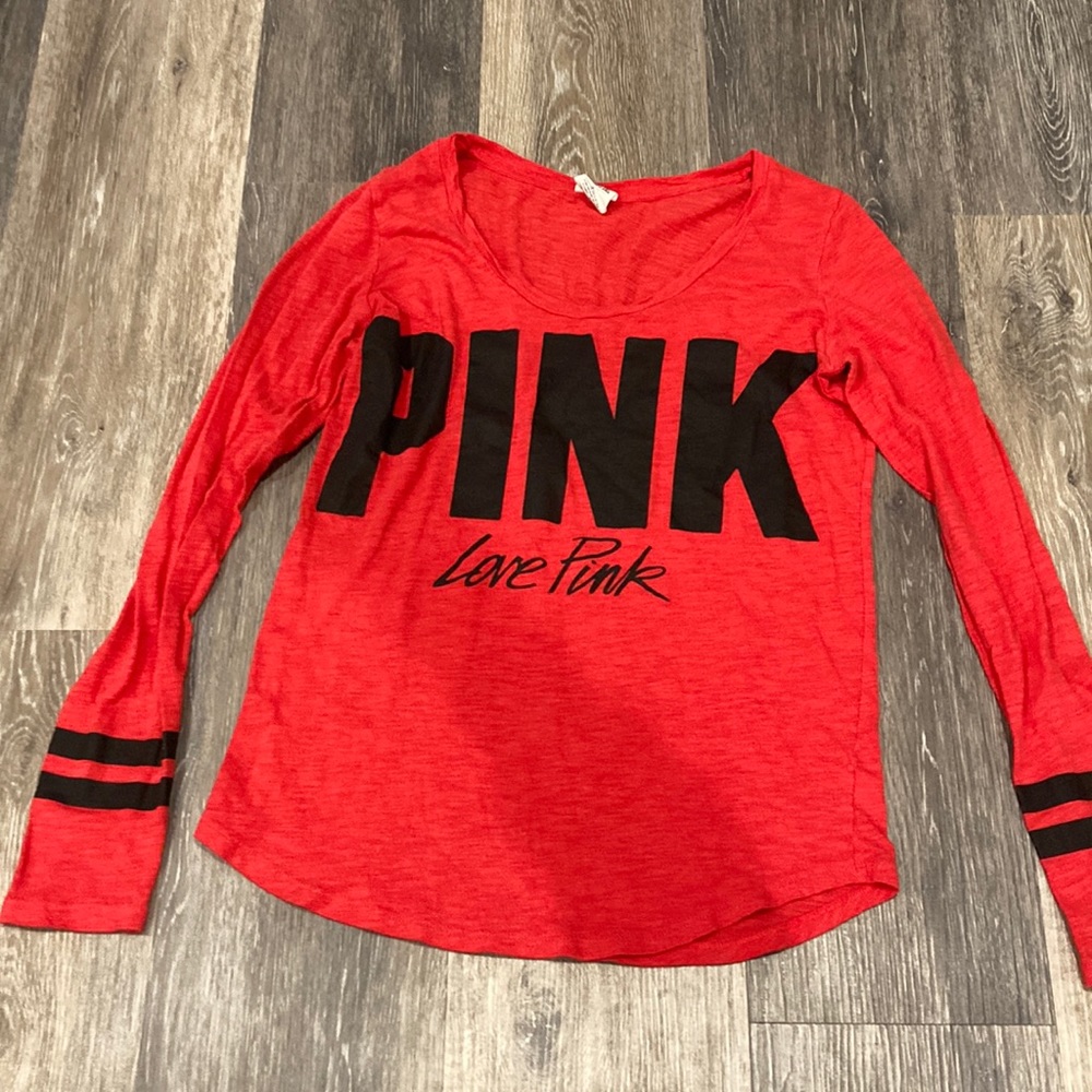 Thin material- red long sleeve